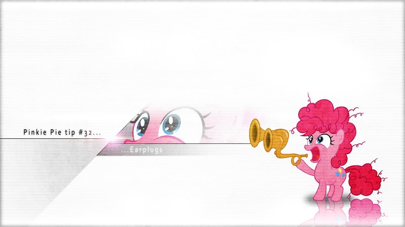 Pinkie Pie with a trumpet