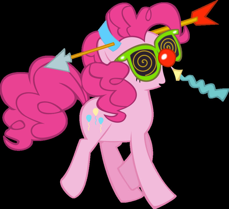 Pinkie Pie with arrow through head