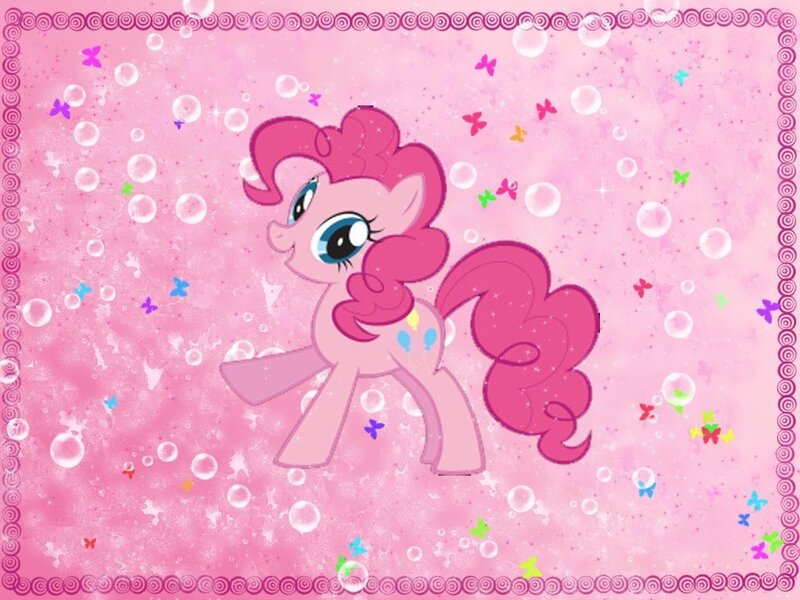 Pinkie Pie with bubbles