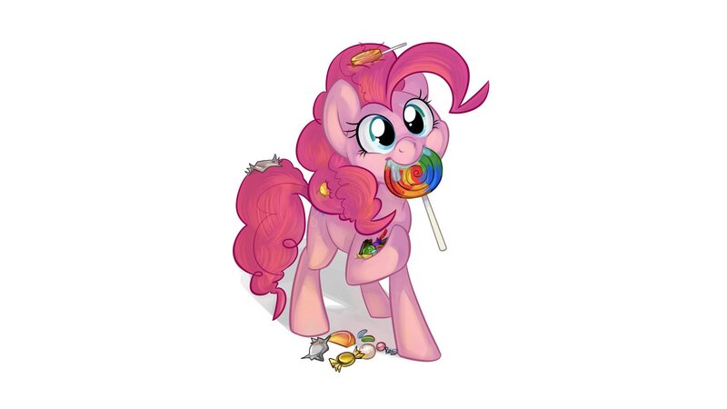 Pinkie Pie with candy