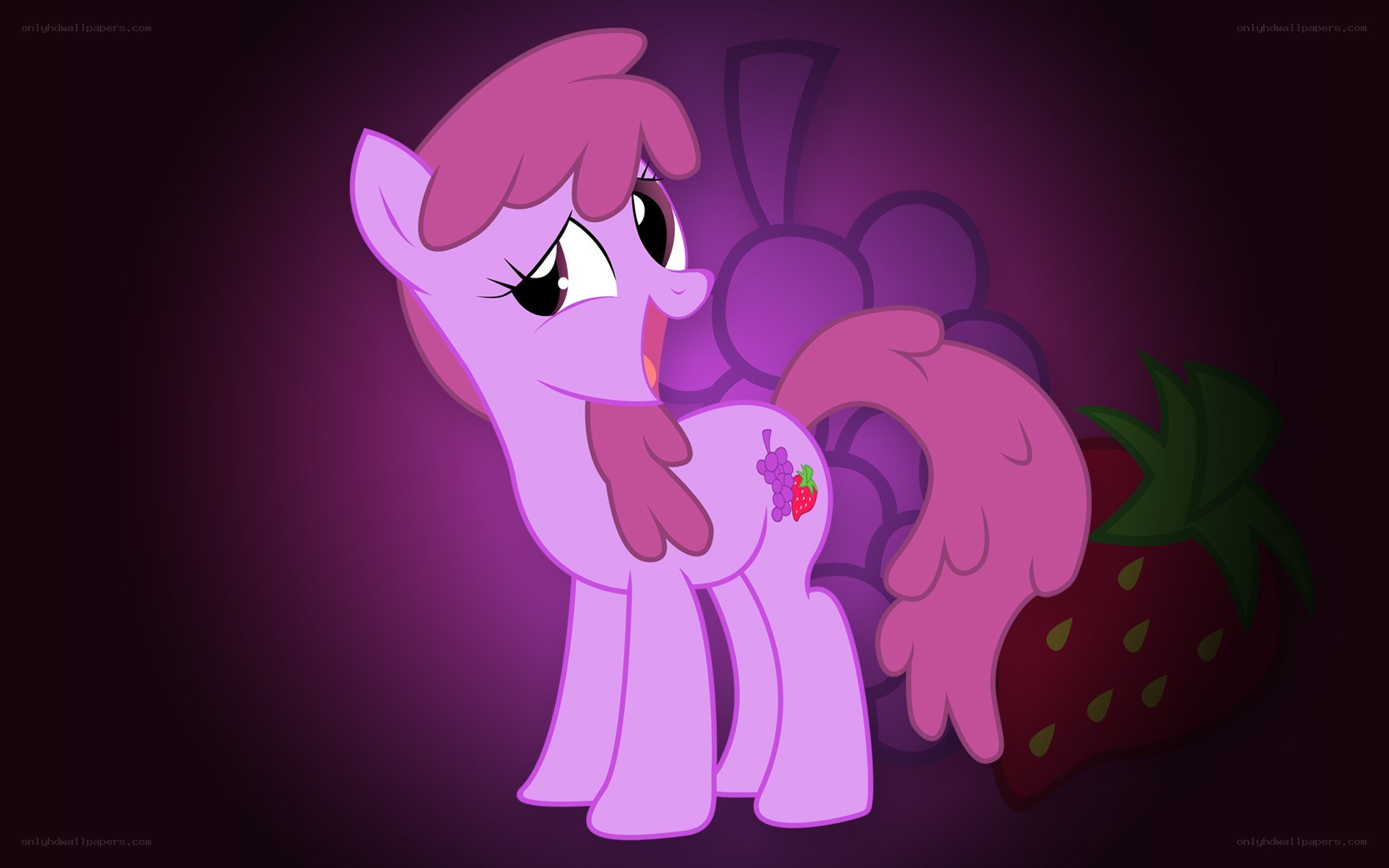 Pinkie Pie with fruit