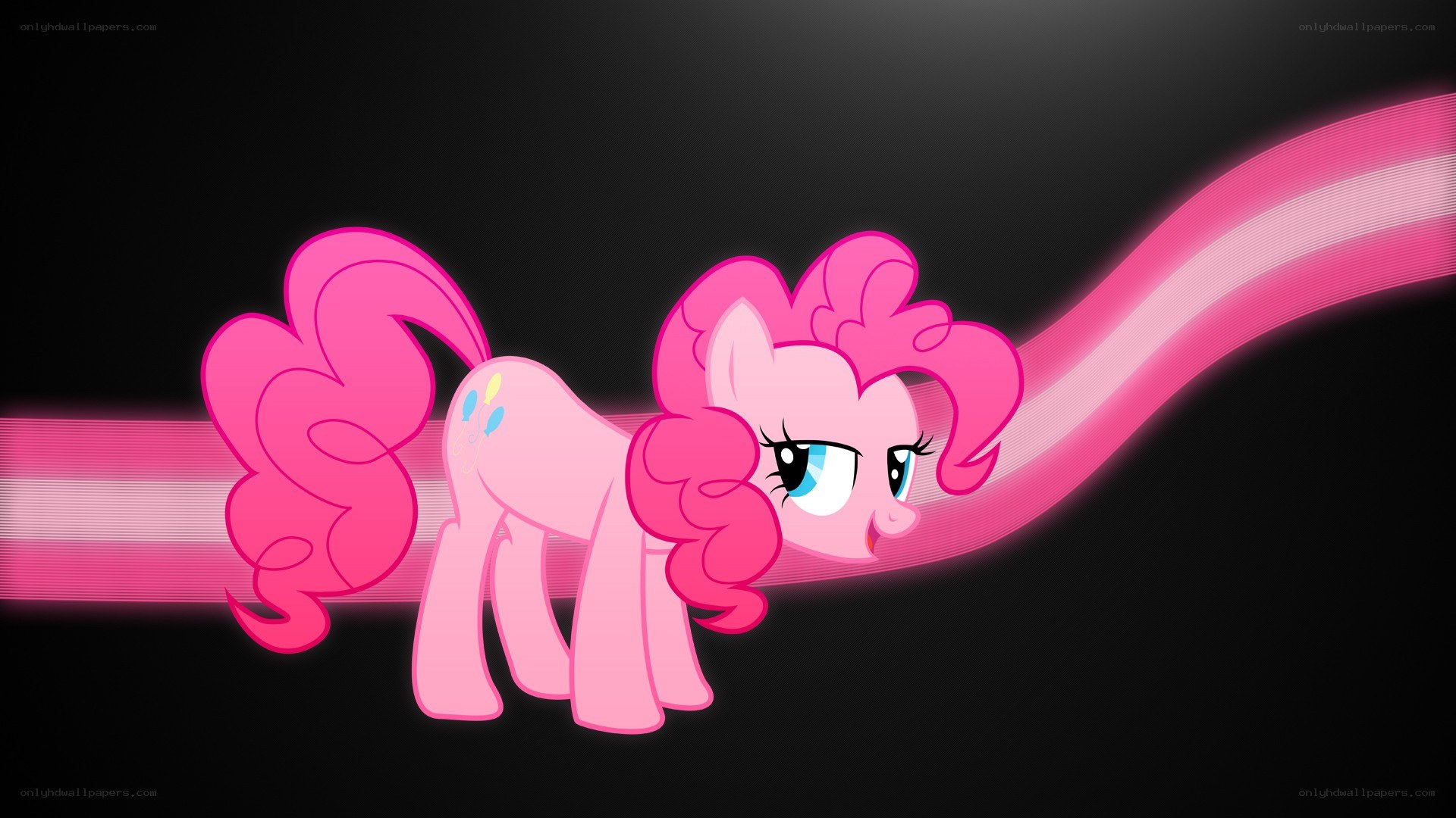 Pinkie Pie with pink stream