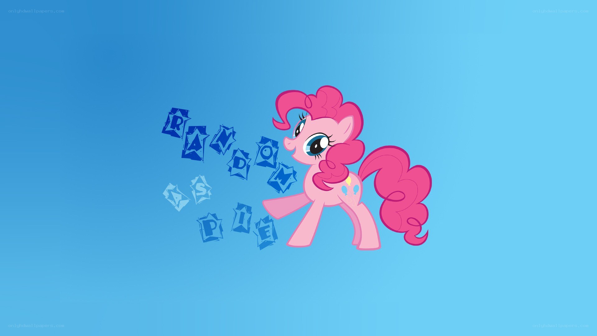 Pinkie Pie with random pie text