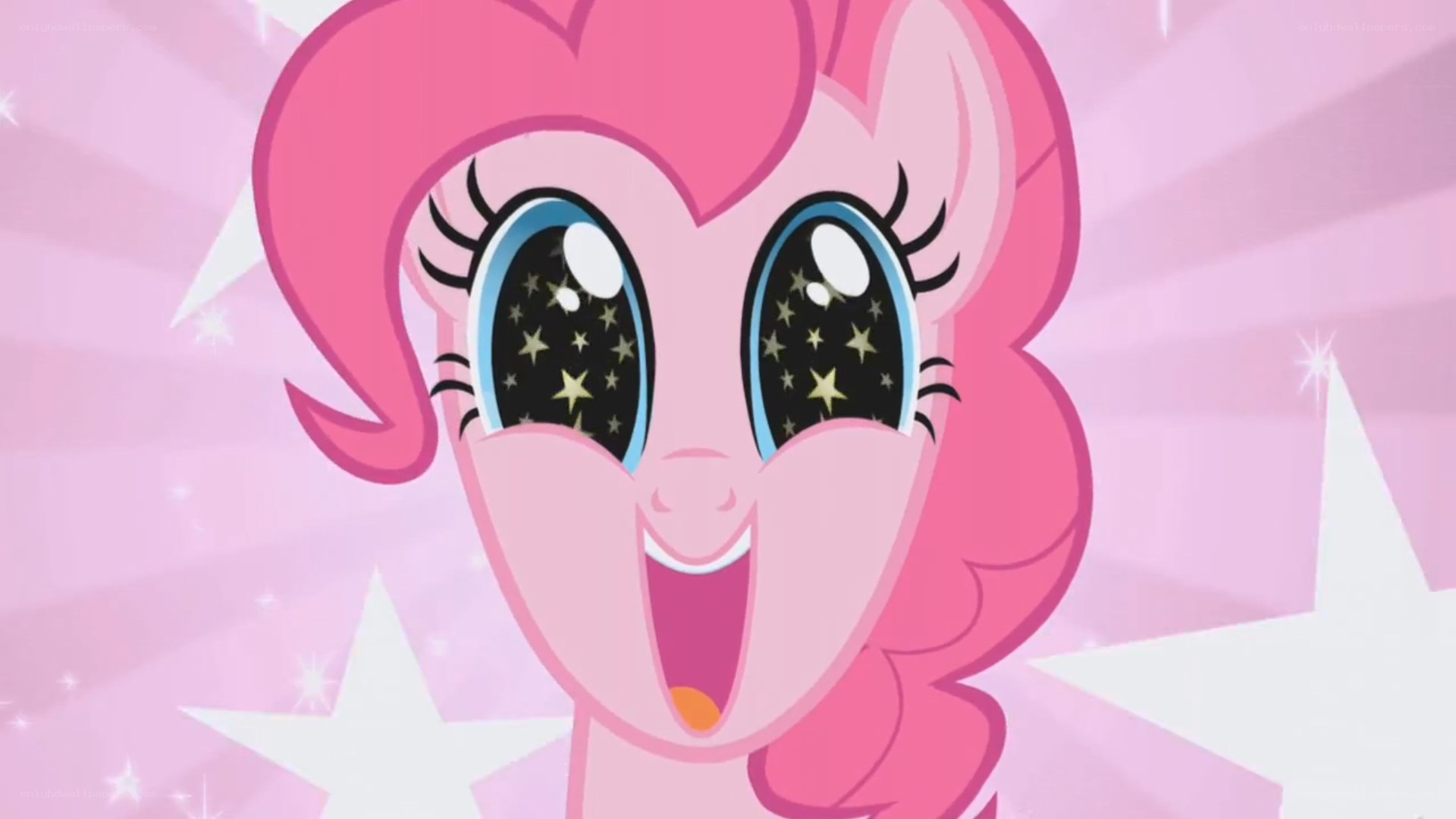 Pinkie Pie with starry eyes