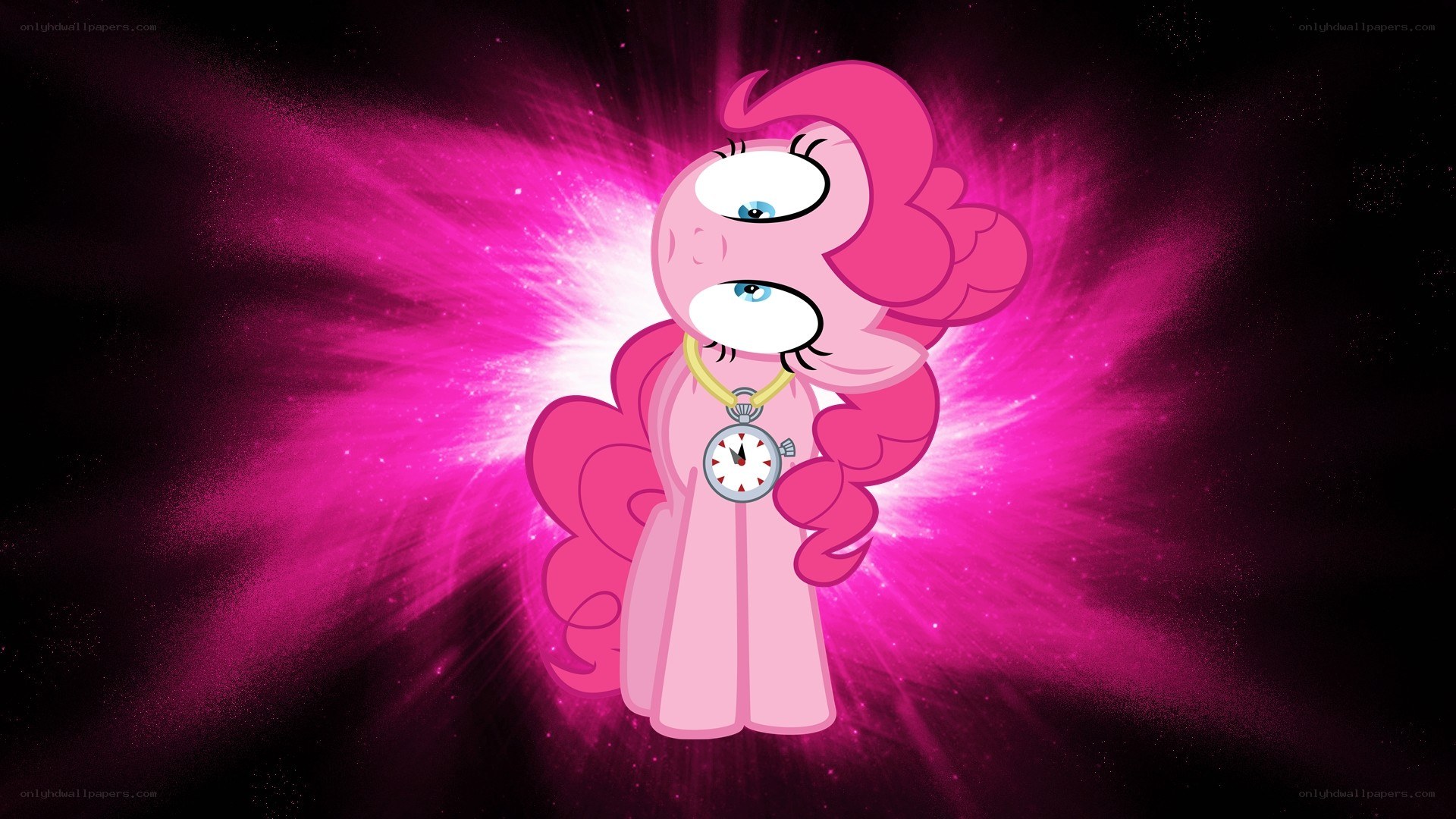 Pinkie Pie with stopwatch