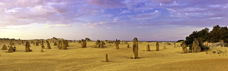Pinnacles Desert at dusk
