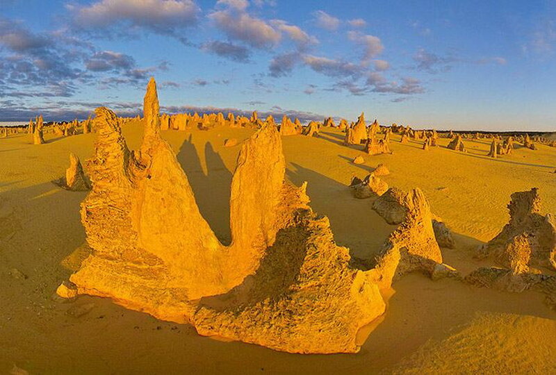 Pinnacles Desert Formations — Yellow, Dramatic