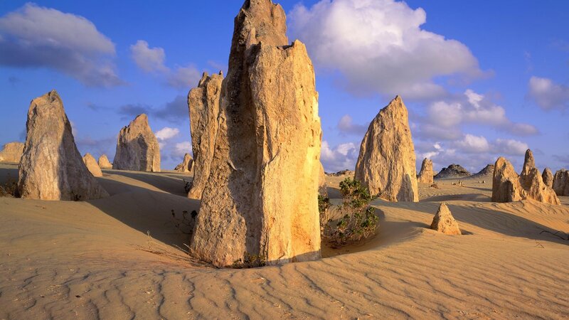 Pinnacles Desert Rock Formations — Blue