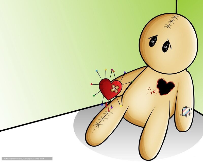 Pinned voodoo doll