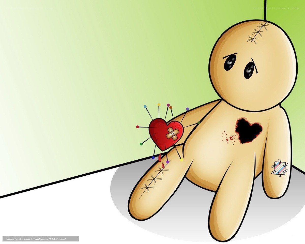 Pinned voodoo doll