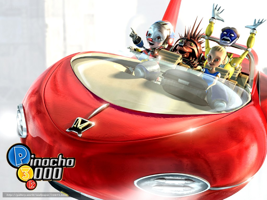 Pinocchio 3000 characters in car