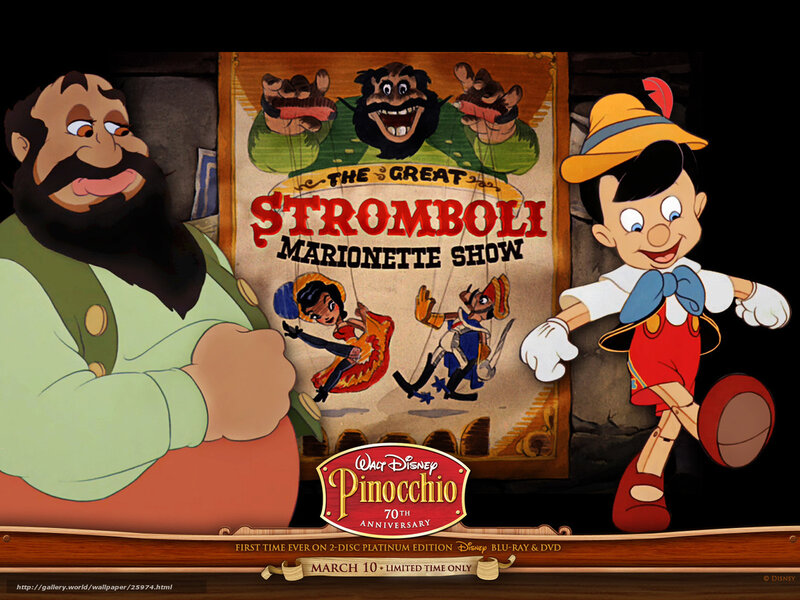 Pinocchio and Geppetto — Red