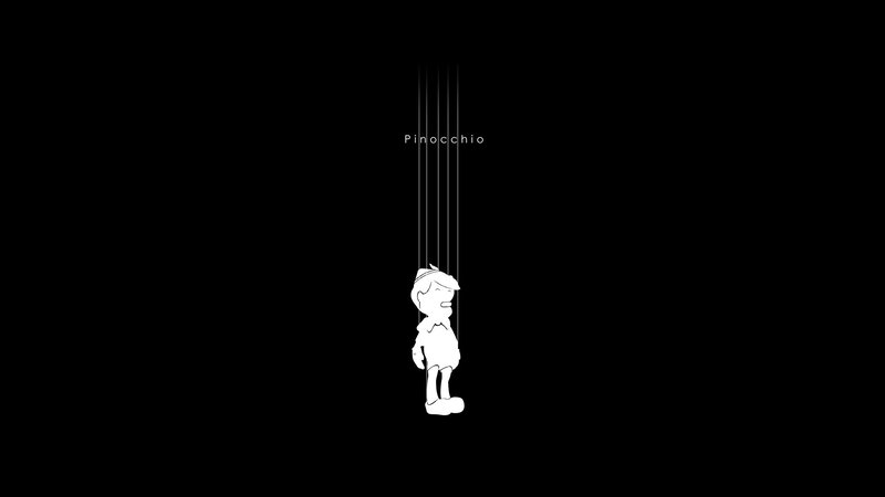 Pinocchio Puppet — Black