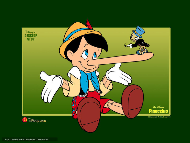 Pinocchio with long nose