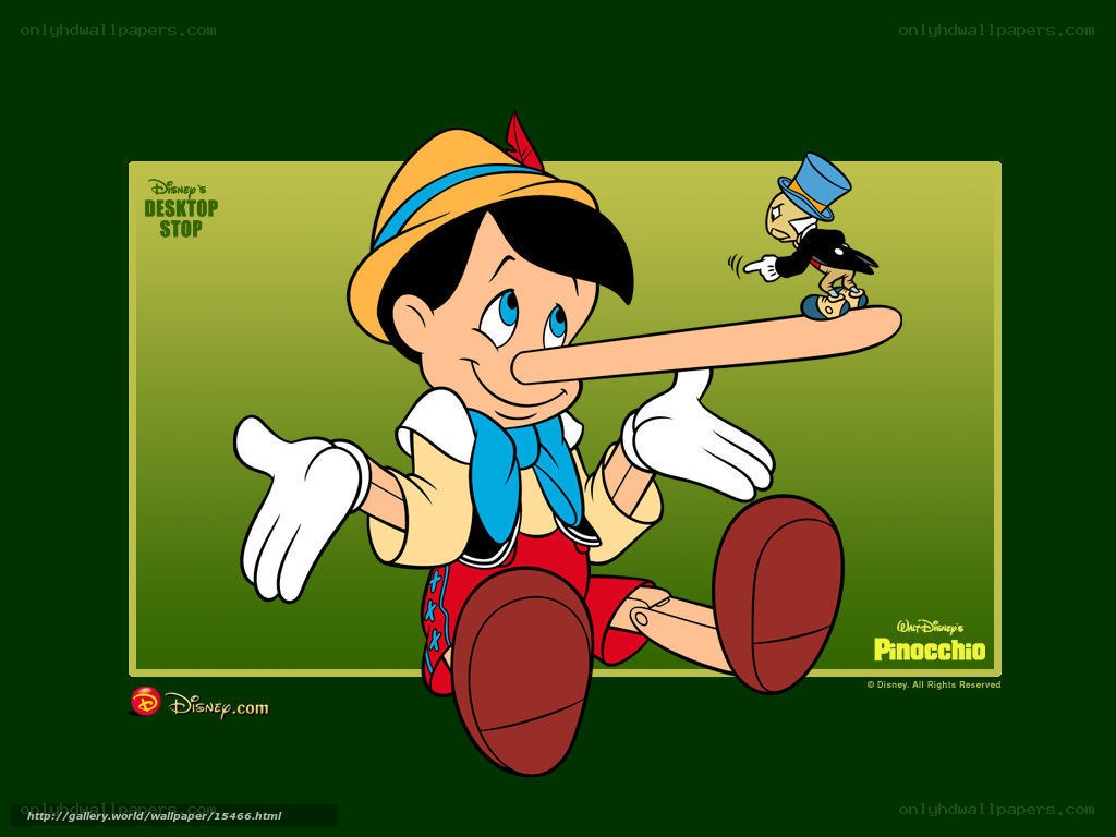 Pinocchio with long nose