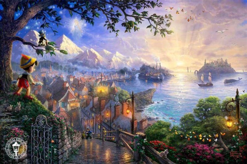 Pinochio's coastal village view