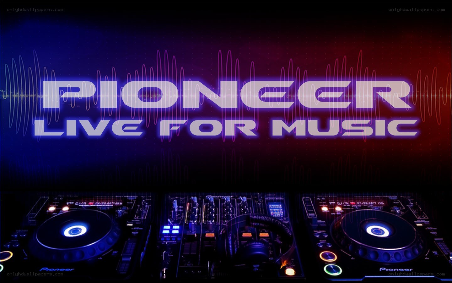 Pioneer DJ equipment display