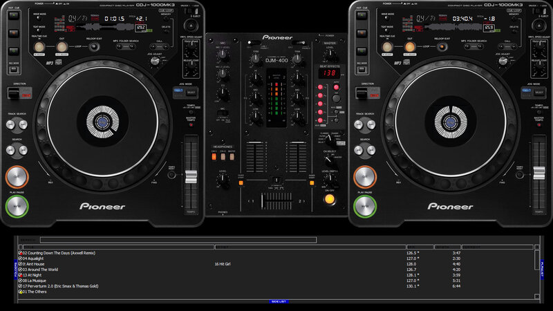 Pioneer DJ equipment setup