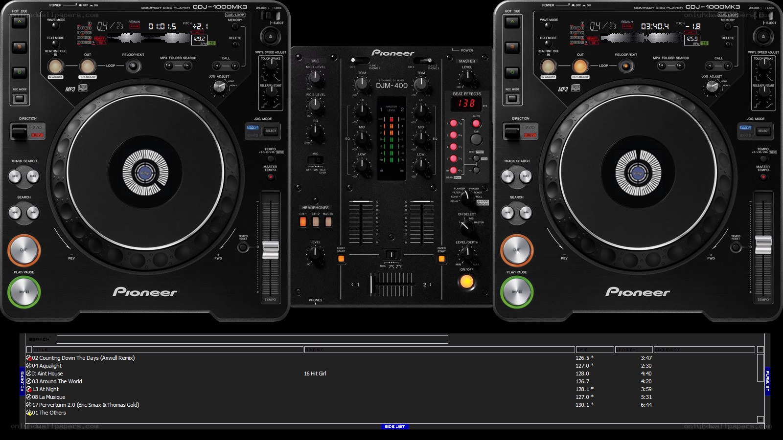 Pioneer DJ equipment setup