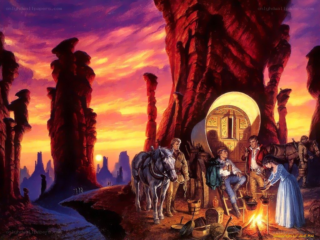 Pioneers at sunset camp