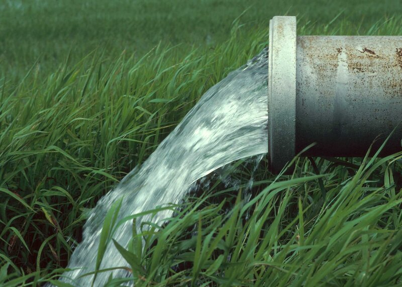 Pipe Discharging Water