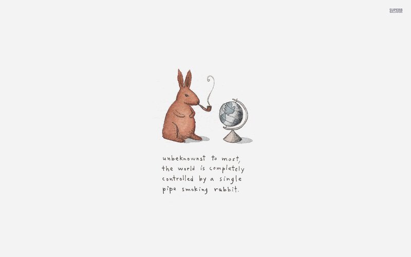 Pipe Smoking Rabbit