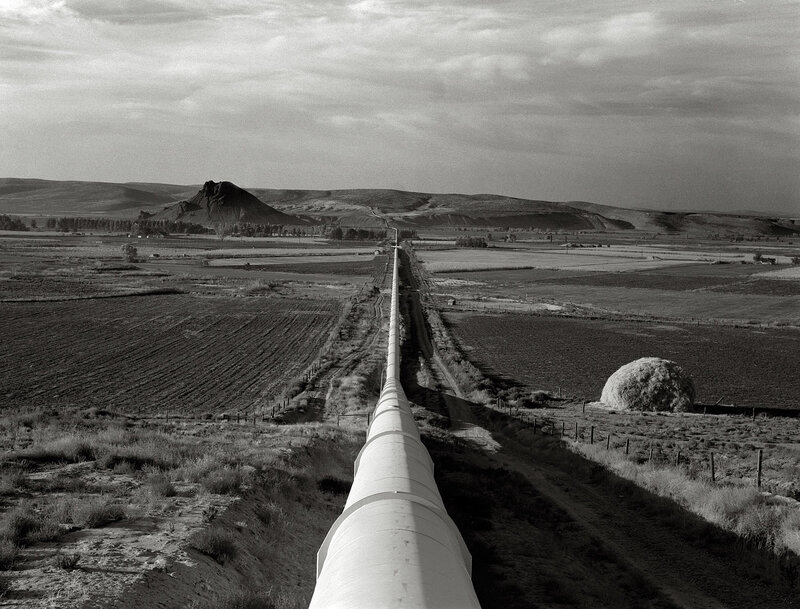Pipeline through rural landscape