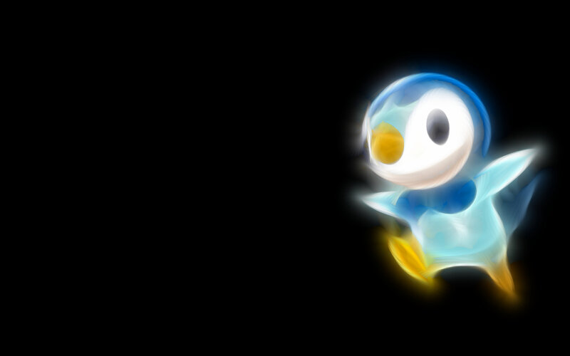 Piplup glowing motion