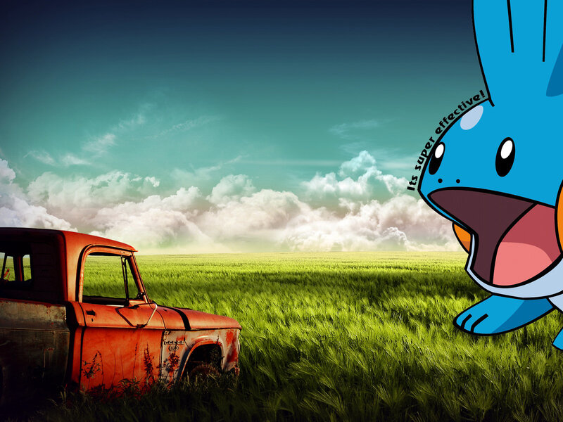 Piplup in a green field