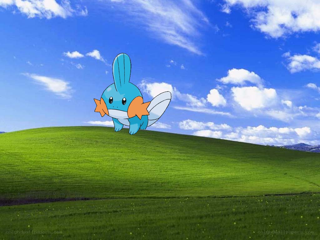 Piplup on a green hill