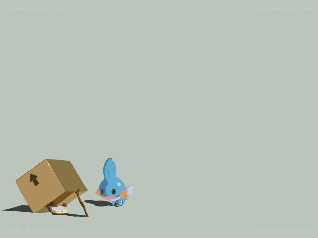 Piplup with a cardboard box