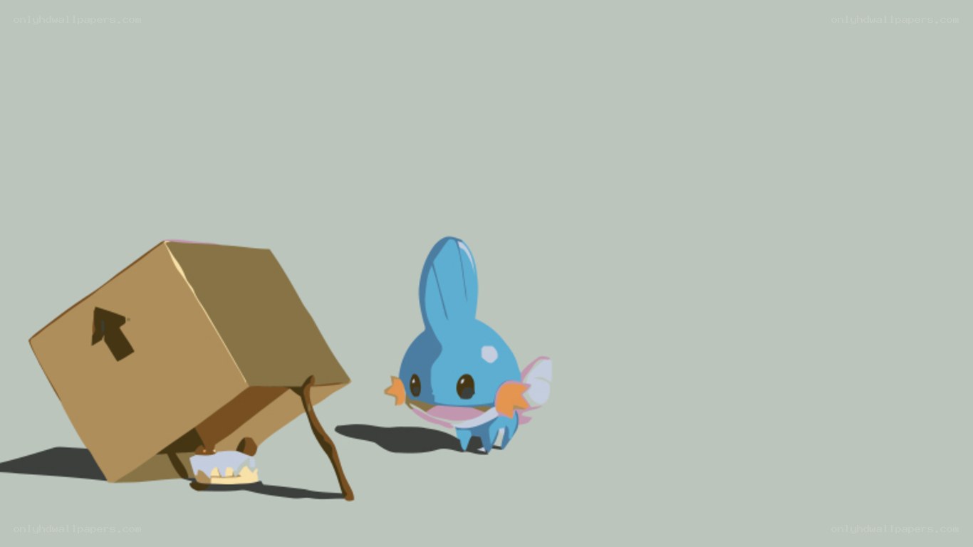 Piplup with a cardboard box