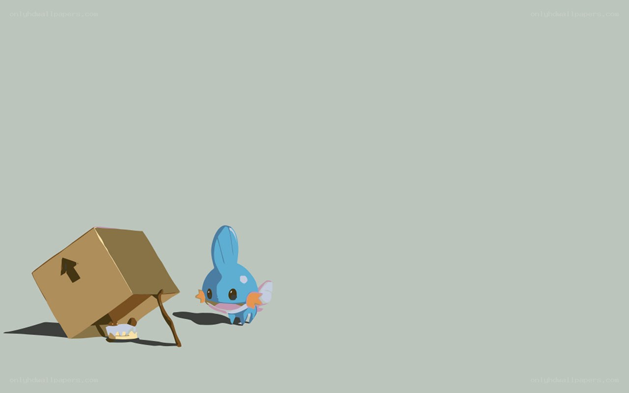 Piplup with a cardboard box