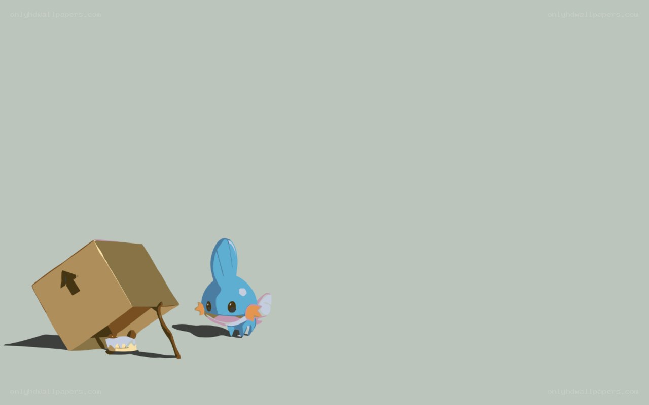 Piplup with a cardboard box