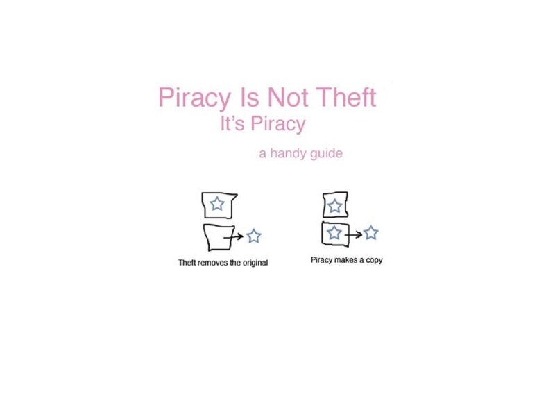 Piracy Is Not Theft