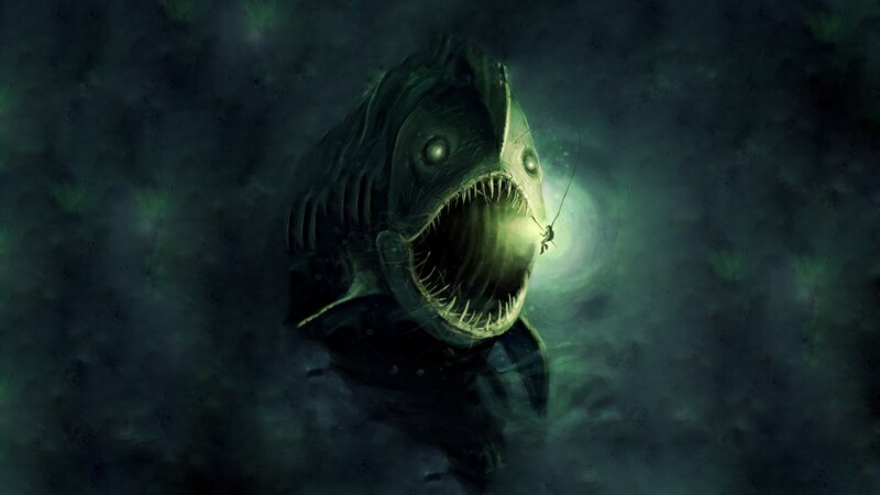 Piranha Fish with Lure
