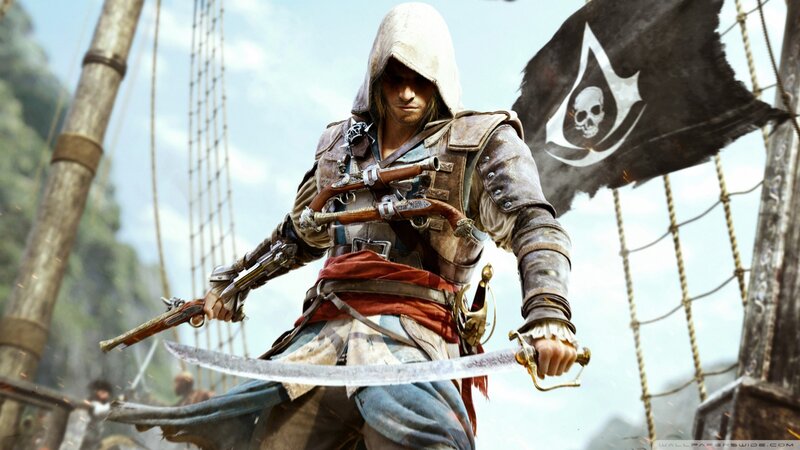 Pirate Assassin on Ship — Brown, Dramatic