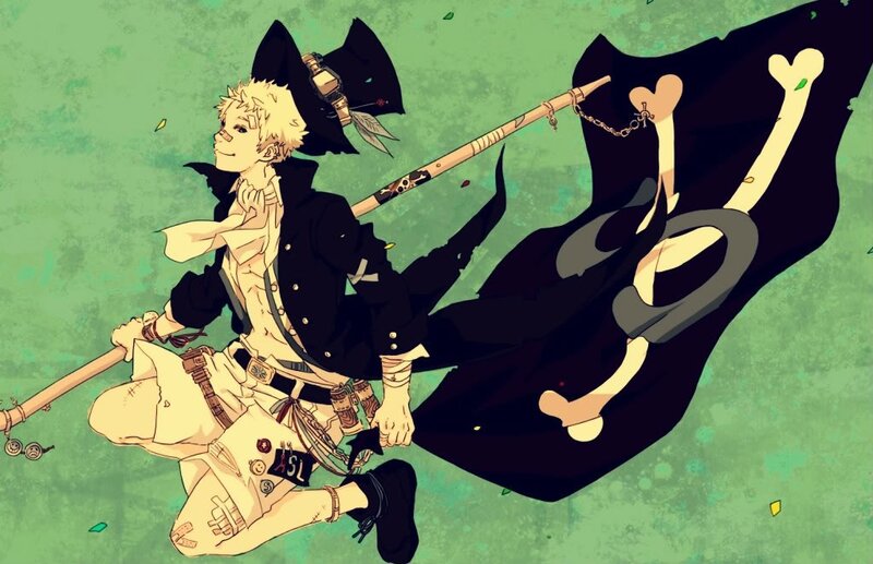 pirate boy with flag