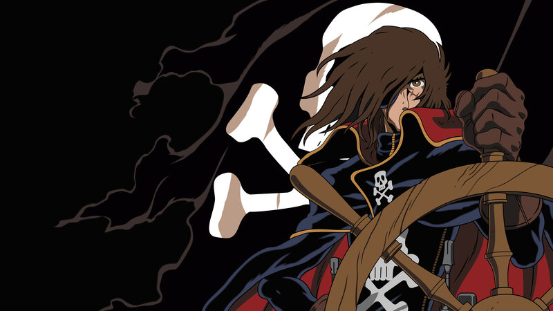 Pirate Captain at Helm — Black, Dramatic