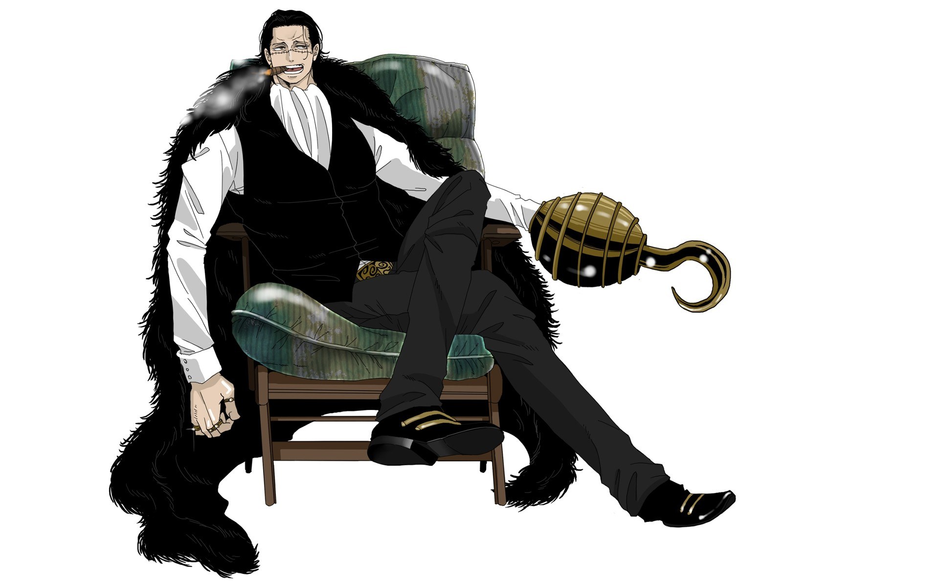 pirate captain in chair