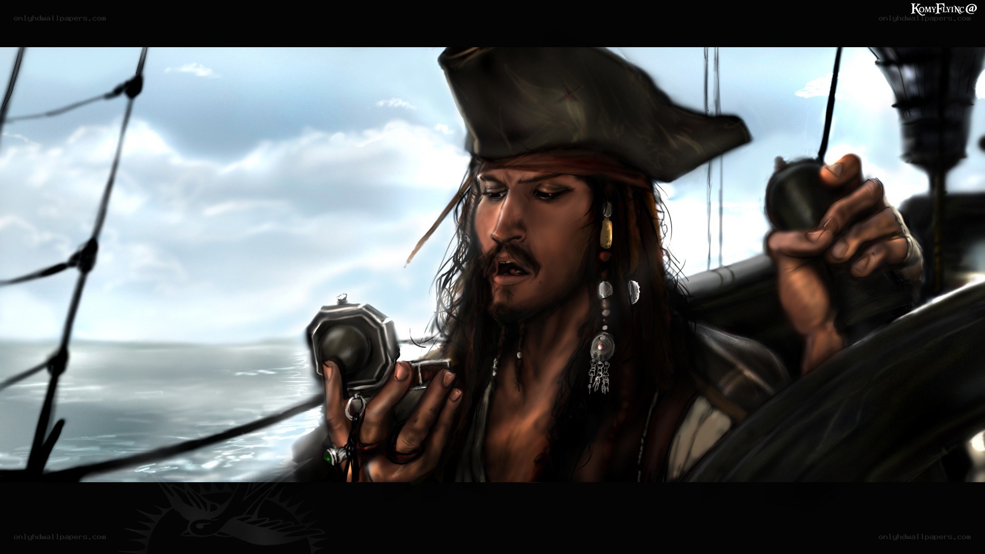 pirate captain on ship deck