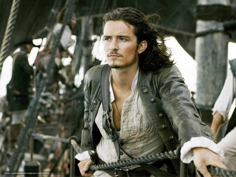 Pirate captain on ship deck