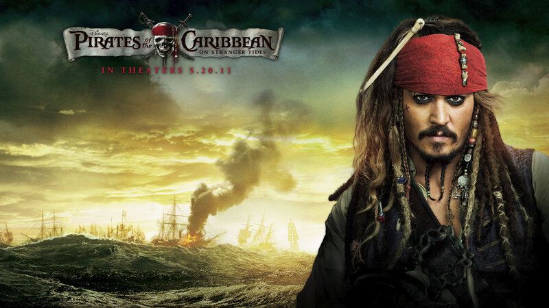 Pirate Captain on Ship — Yellow