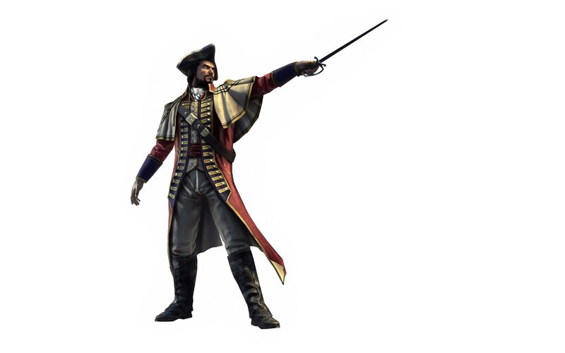 pirate captain with sword
