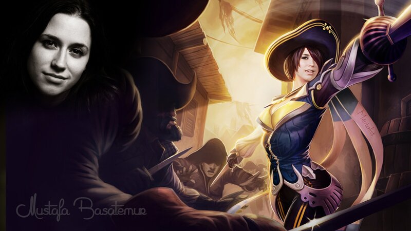 pirate character art and portrait