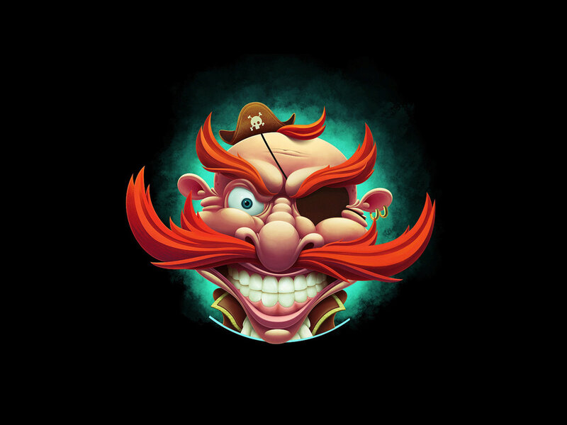 Pirate Character Head