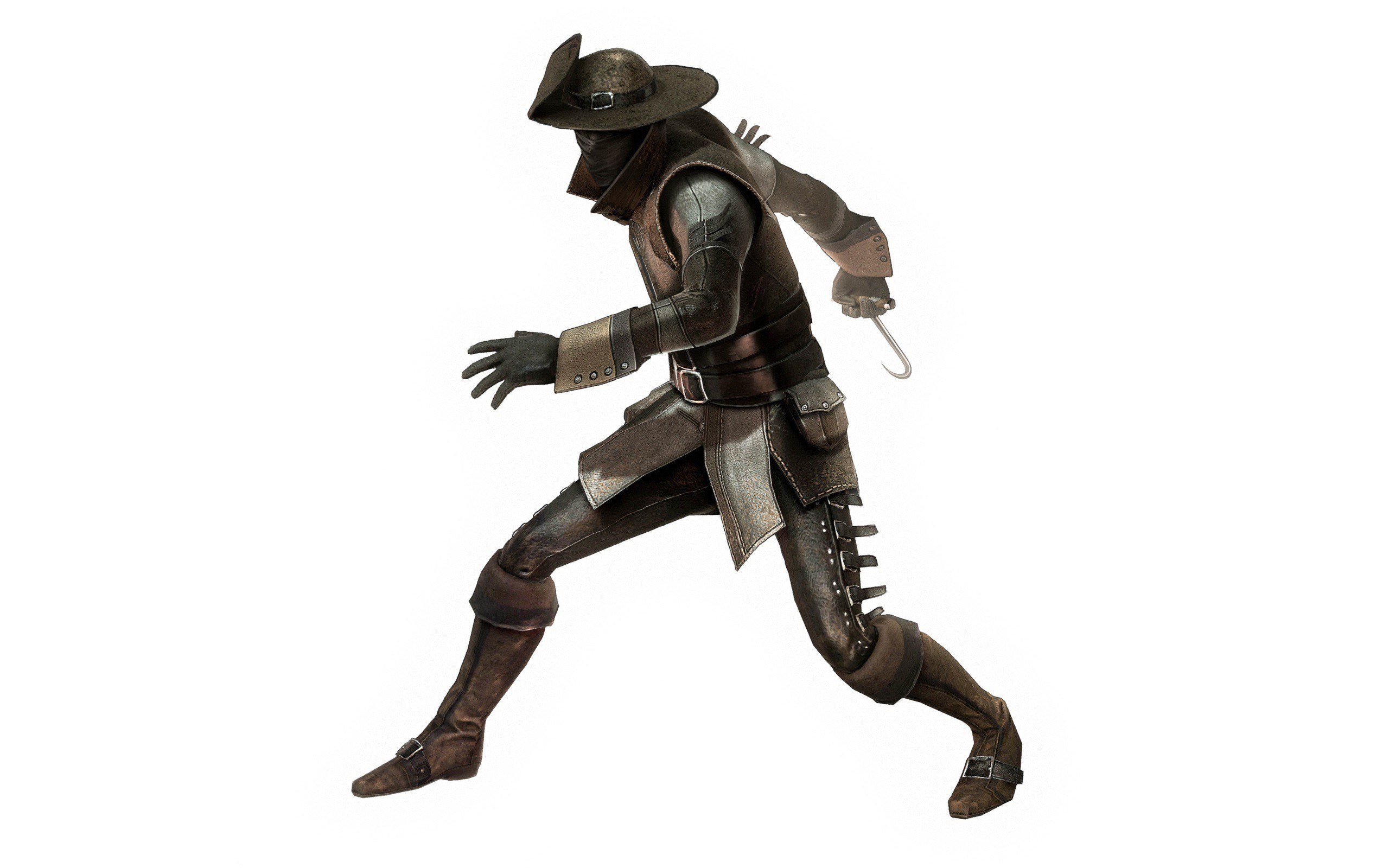 pirate character in action pose