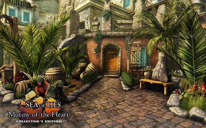 Pirate Character in Courtyard — Brown