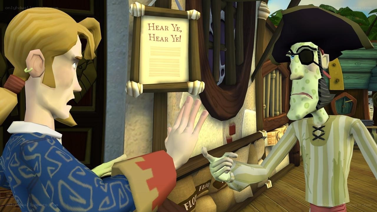 Pirate character in tavern