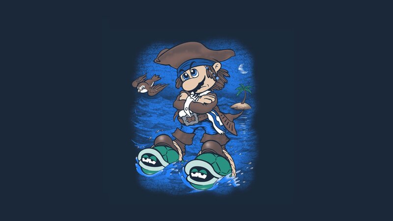 Pirate Character in Water